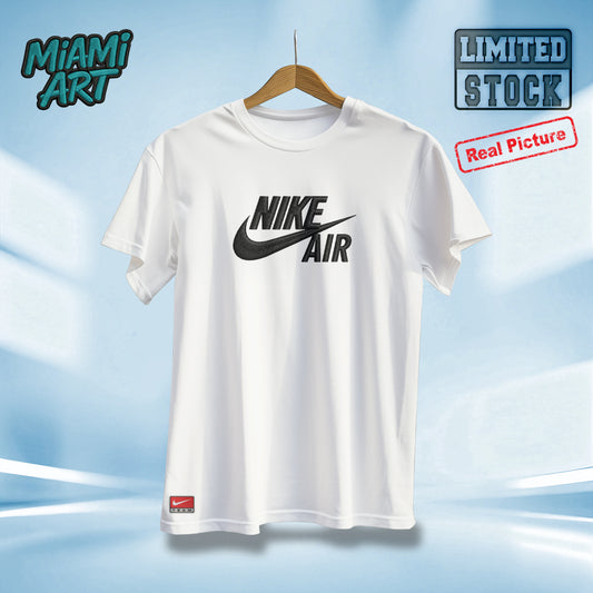 T-Shirt White Nike Black