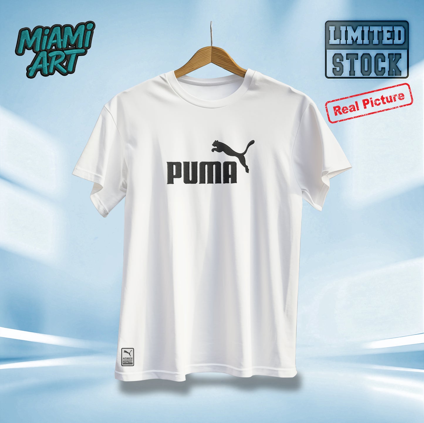 T-Shirt White Puma Black