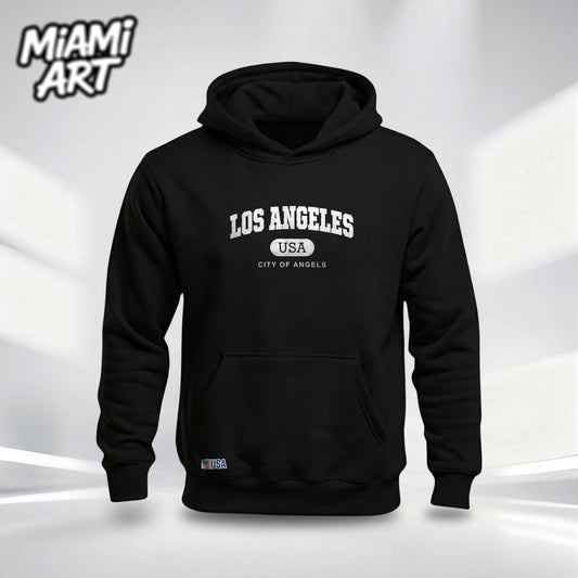 Hoodie Black US Los Angeles