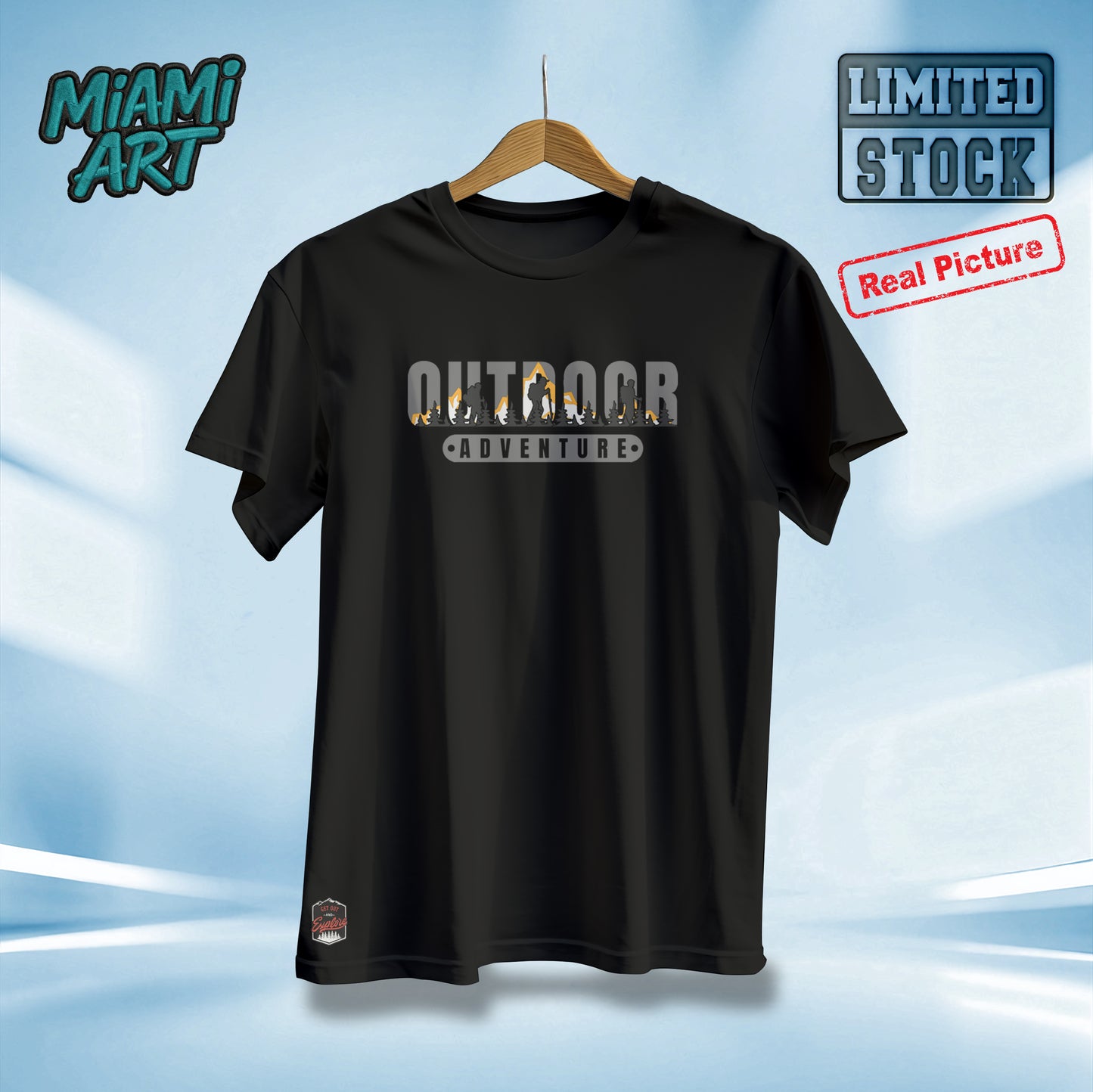 T-Shirt Black Outdoor
