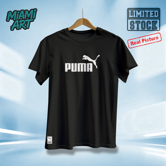 T-Shirt Black Puma White