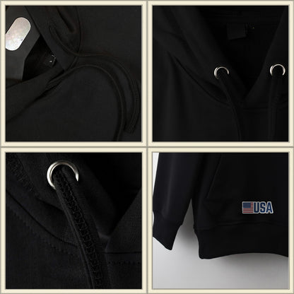 Hoodie Black US Los Angeles